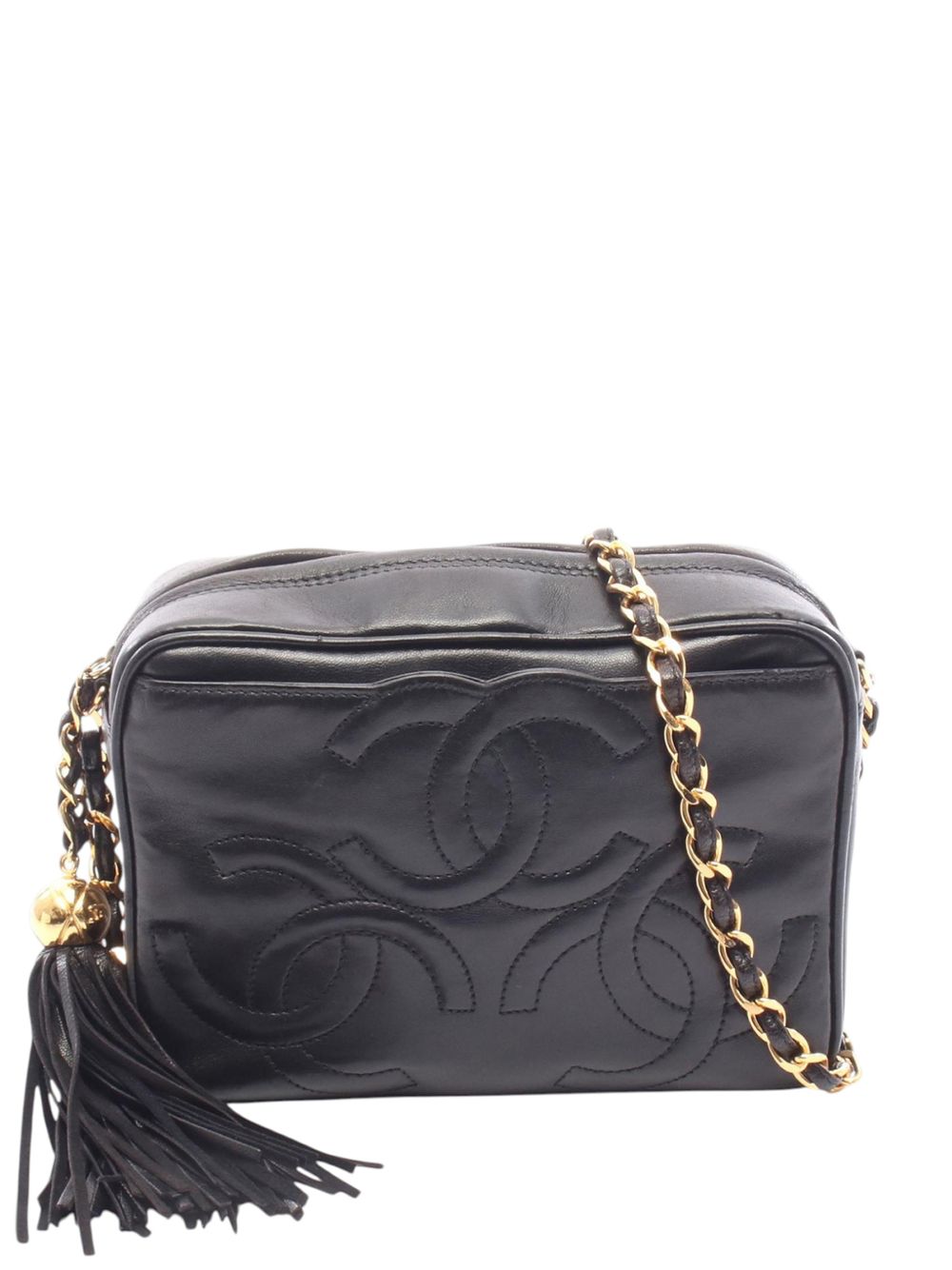 1996-1997 CC Lambskin Tassel Camera Bag crossbody bag