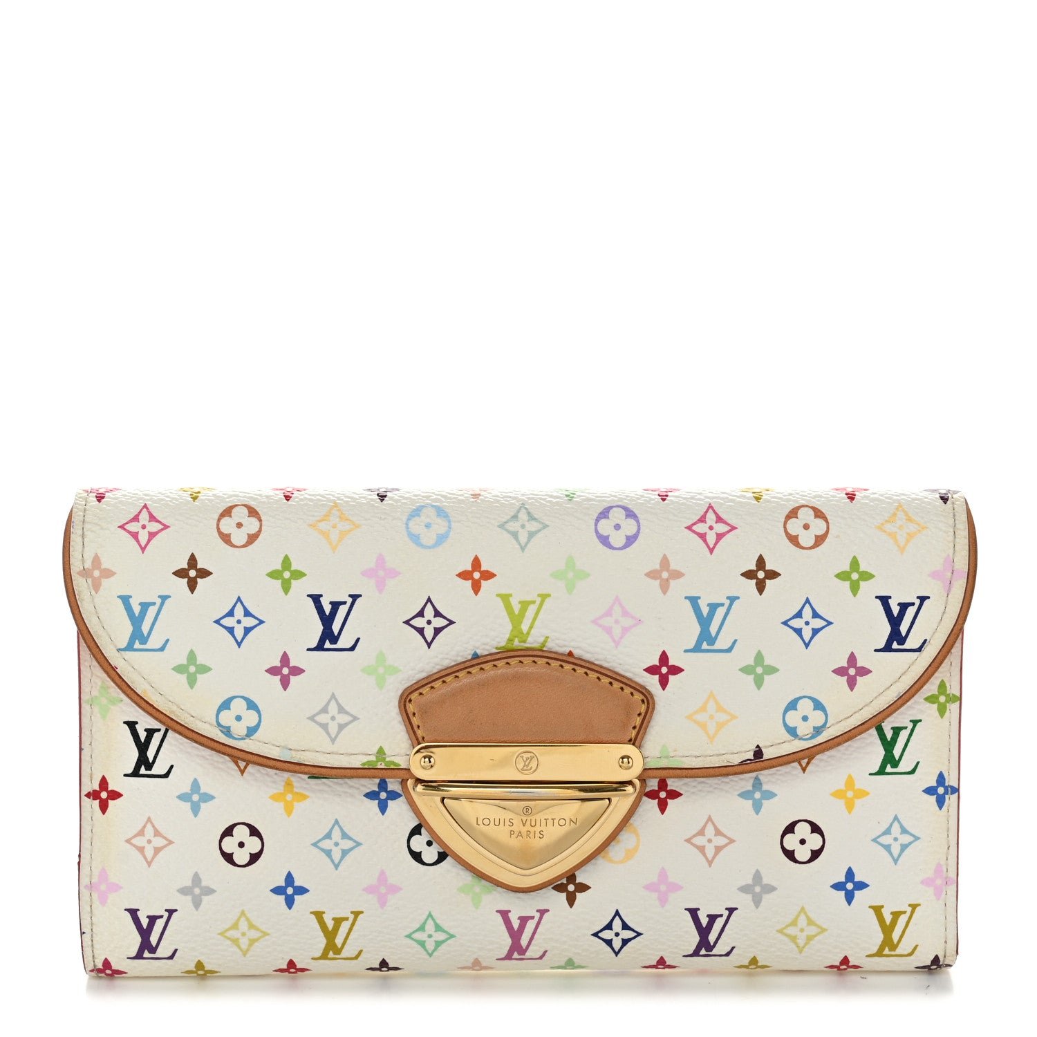 Louis Vuitton Monogram Multicolor Eugenie Wallet White Litchi