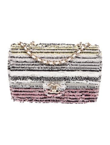 Classic Sequin Rectangular Mini Flap Bag