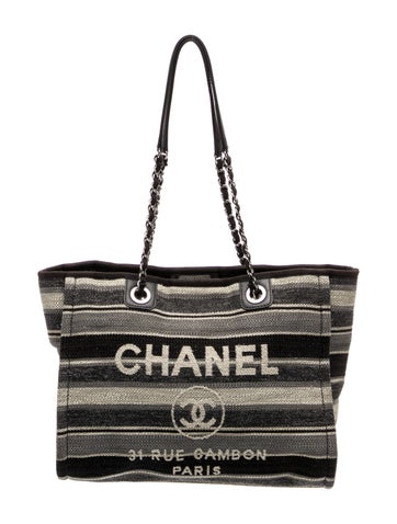 Striped Medium Deauville Tote