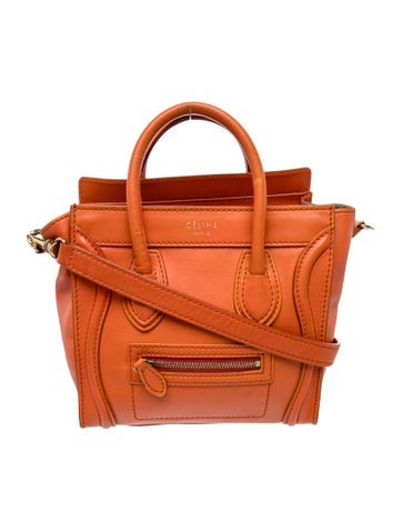 Celine Leather Luggage Nano