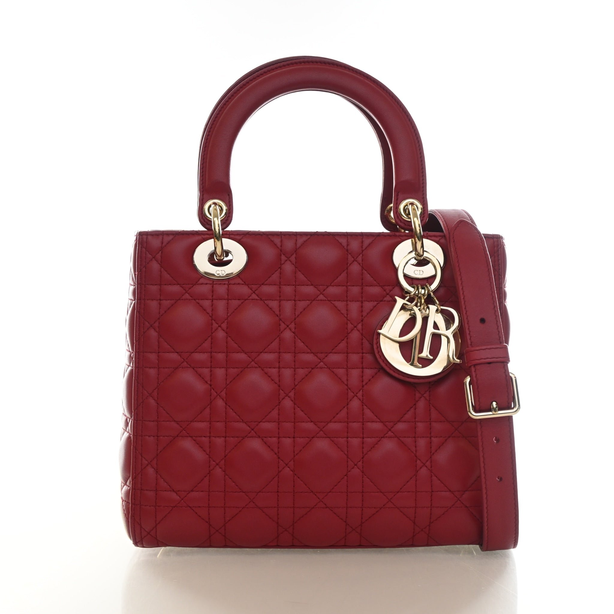 Christian Dior Medium Lambskin Lady Dior