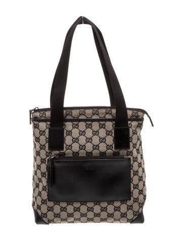 GG Canvas Top Handle Bag