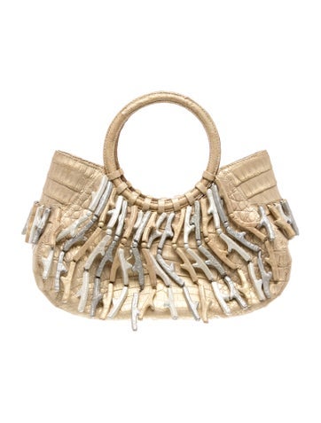 Crocodile Top Handle Bag