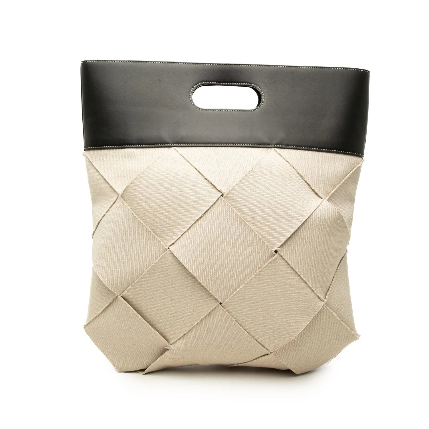 Medium Canvas Maxi Intrecciato Slip Tote