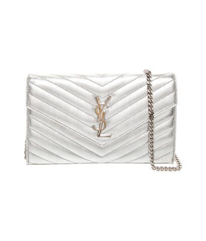 Saint Laurent Laurent Leather Clutch