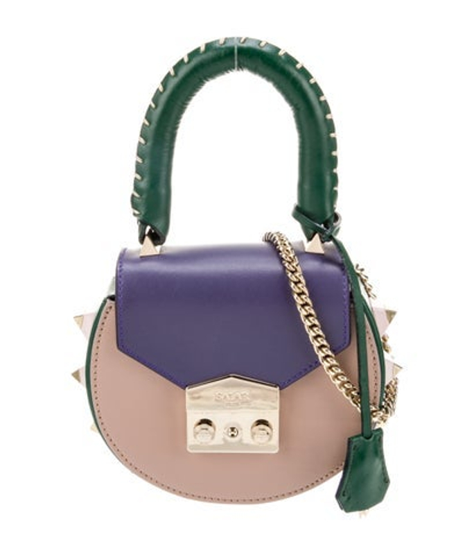 Salar Leather Top Handle Bag
