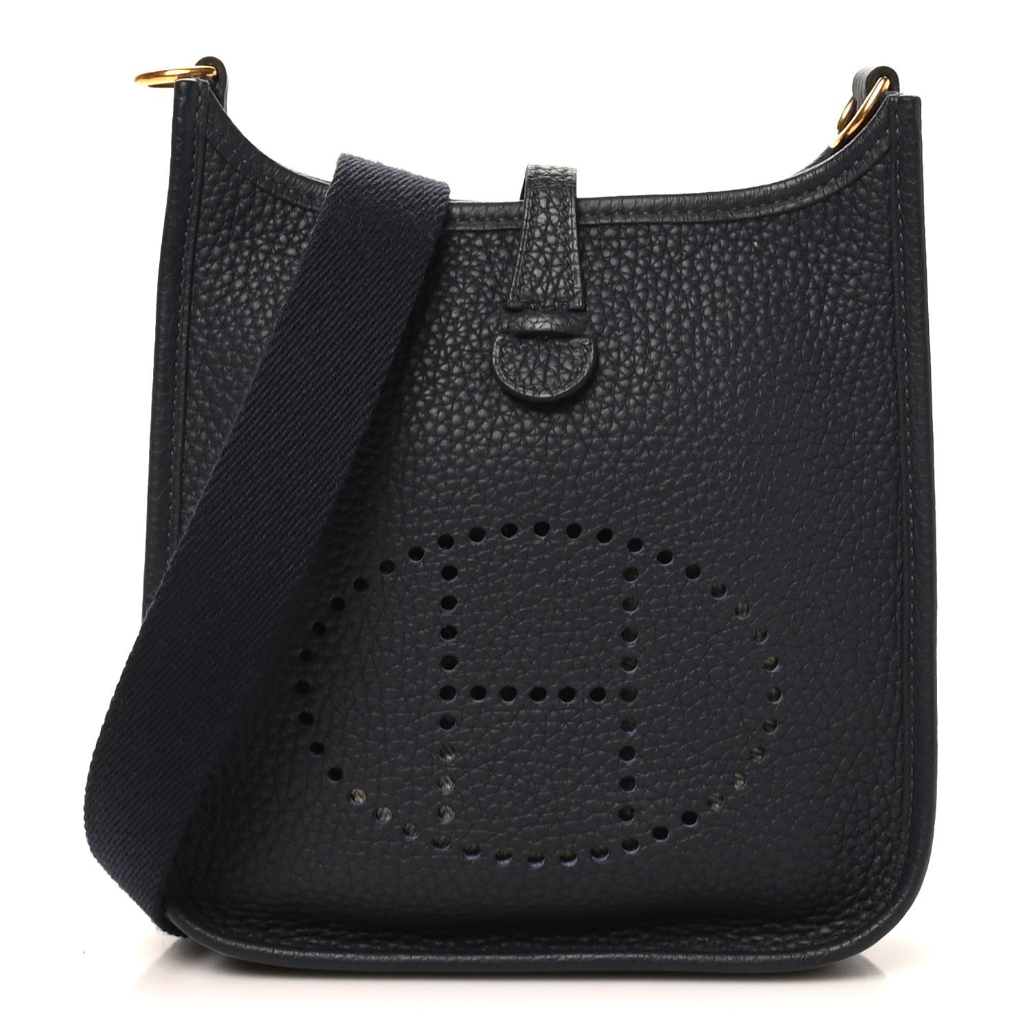 Hermes Taurillon Clemence Evelyne TPM Bleu Nuit Bleu Nuit