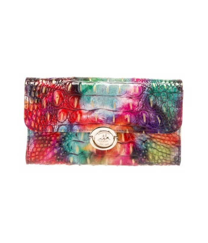 Brahmin Embossed Leather Clutch