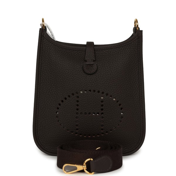 Hermes Evelyne TPM Ebene Clemence Gold Hardware