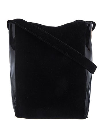 Carolina Herrera Velvet Messenger Bag