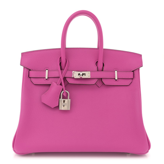 Hermes Taurillon Novillo Verso Birkin 25 Magnolia Sienne