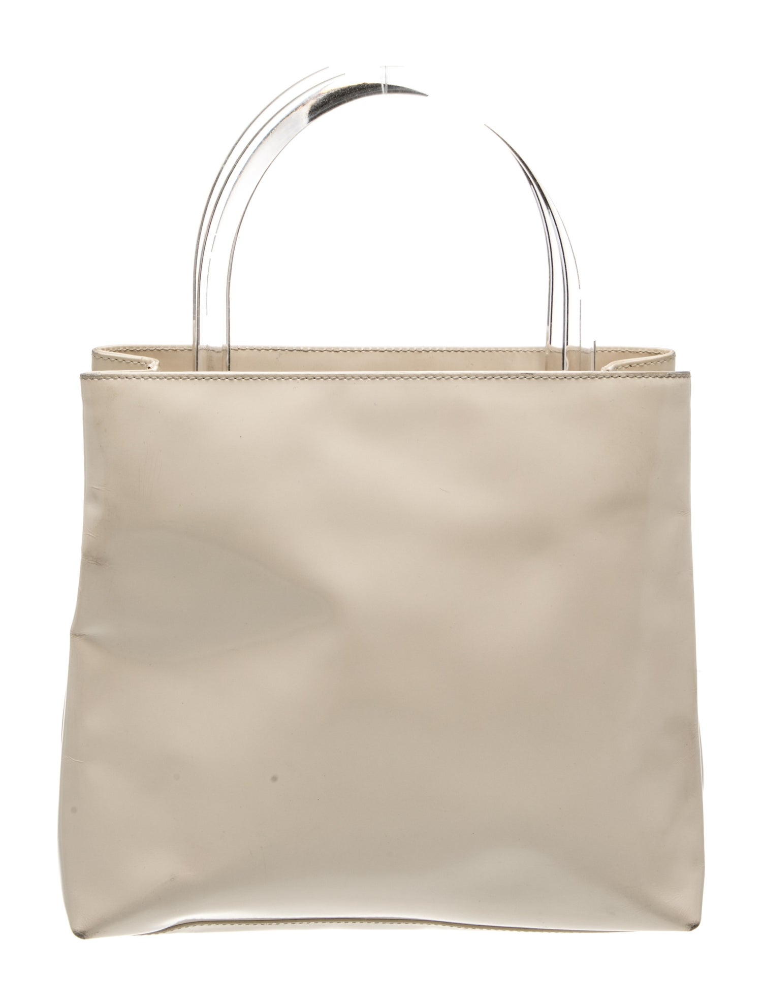 Enameled Metal Triangle Tote Vintage