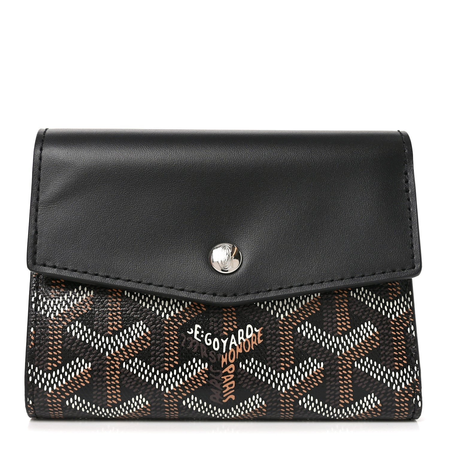 Goyard Goyardine Saint-Gabriel Compact Wallet Black