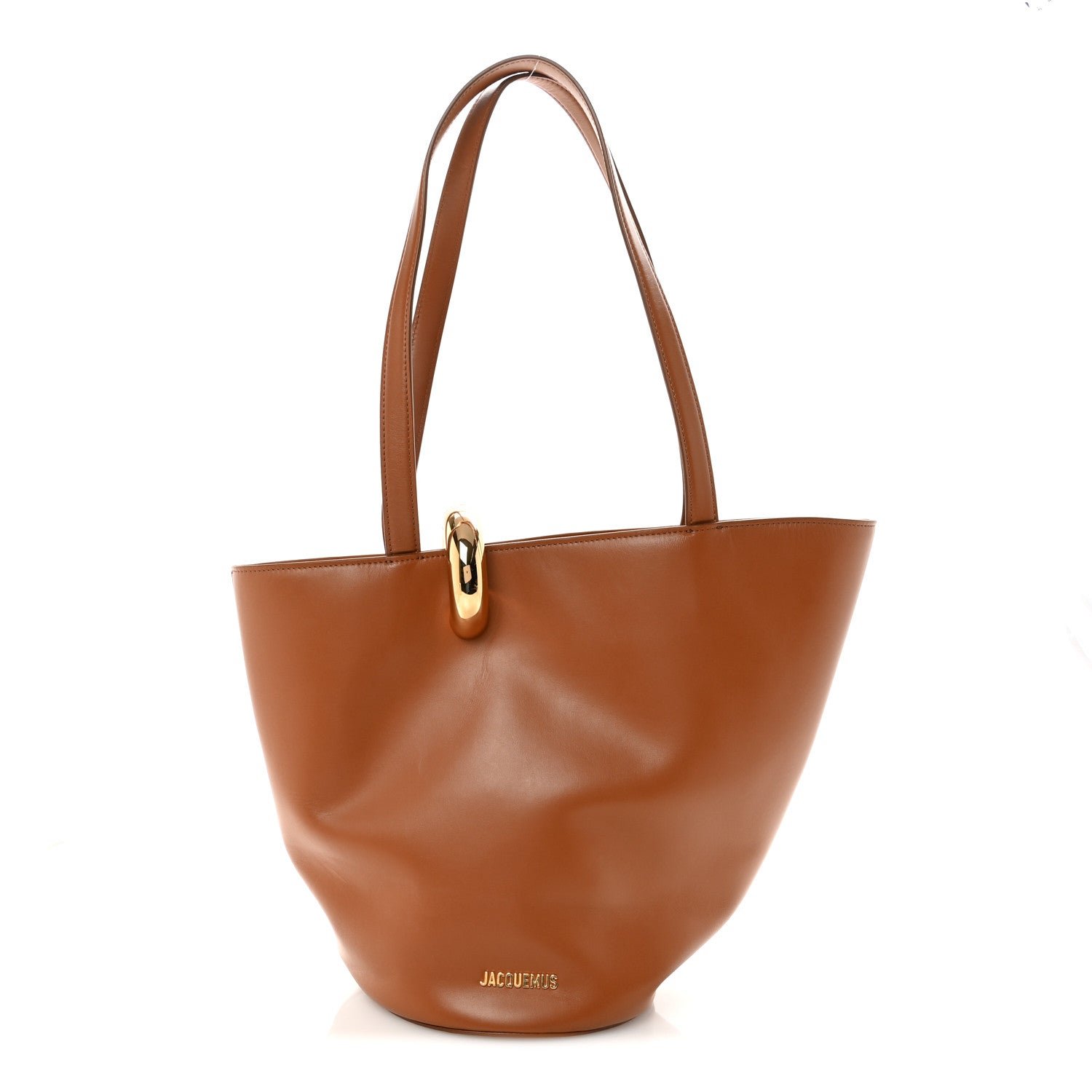 Jacquemus Jacquemus Smooth Calfskin Medium Le Bambola Moyen Light Brown