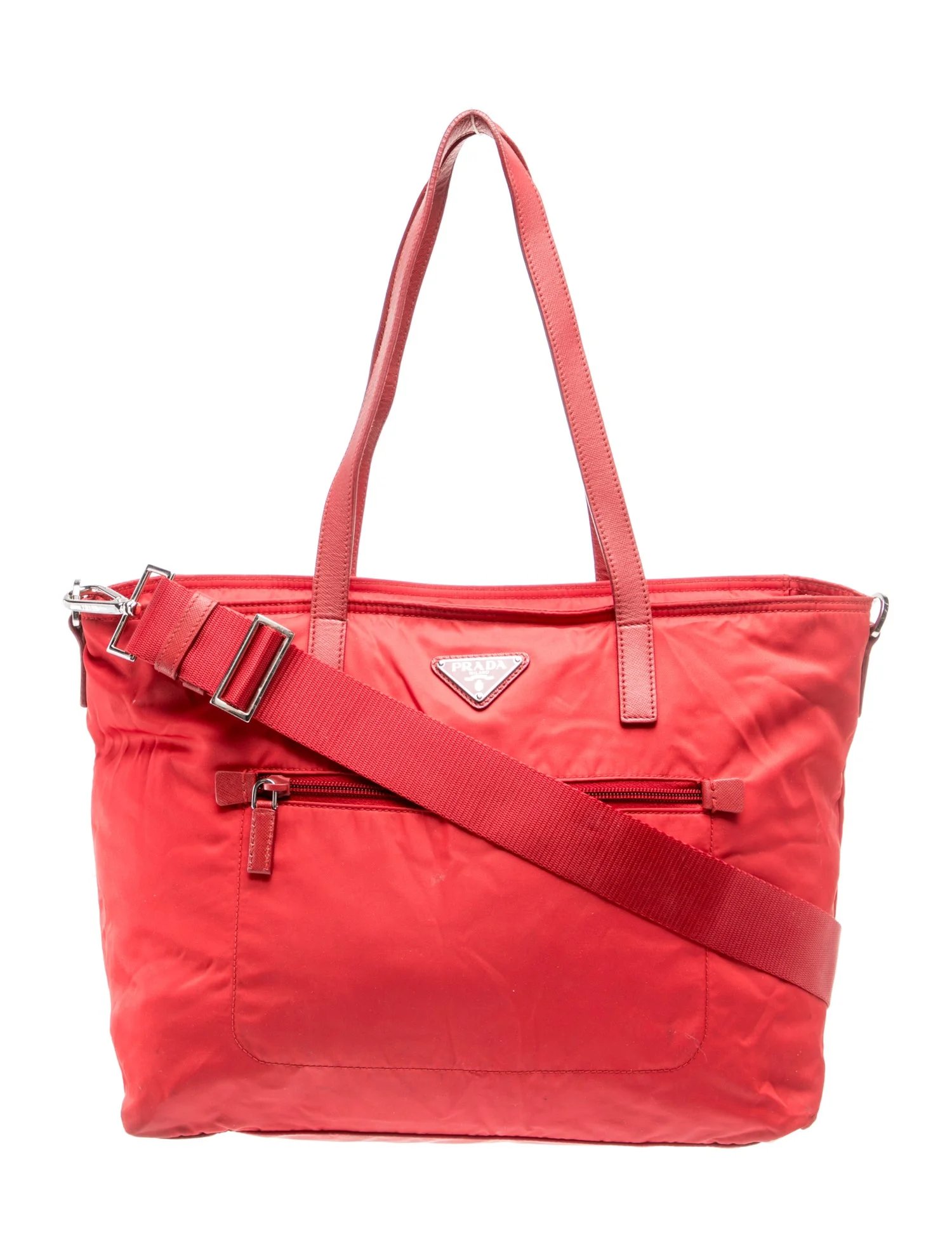 Enameled Metal Triangle Tote