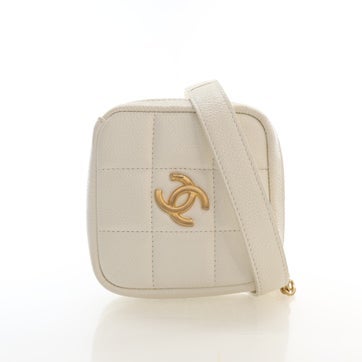 Calfskin Coin Square Belt Bag