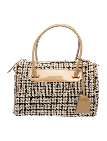 Tweed Top Handle Bag