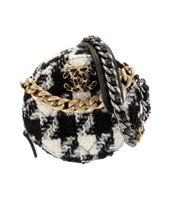 Chanel 19 Round Clutch W Chain