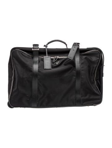 Prada Tessuto Tessuto Nylon Leather Tote