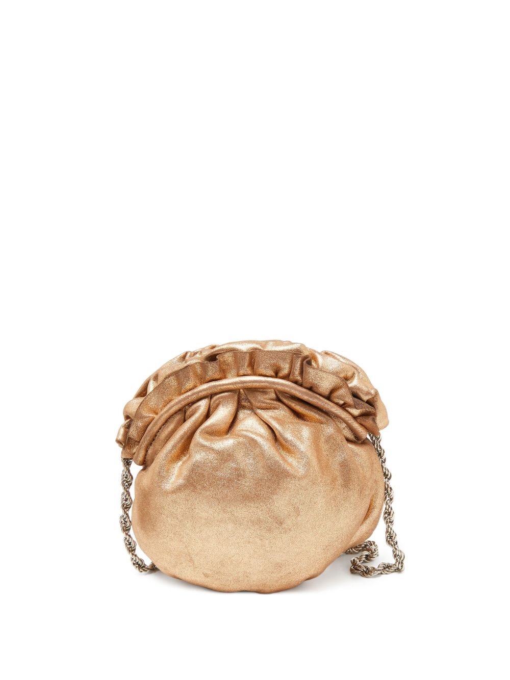 pre-owned ruched shoulder bag