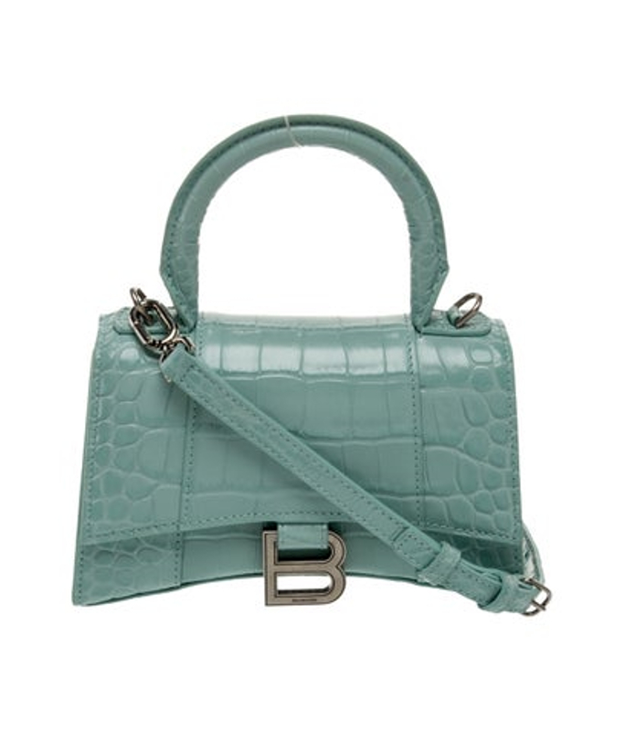 Balenciaga Embossed Leather Hourglass Mini 2022