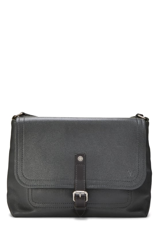 Grey Utah Leather Omaha Messenger