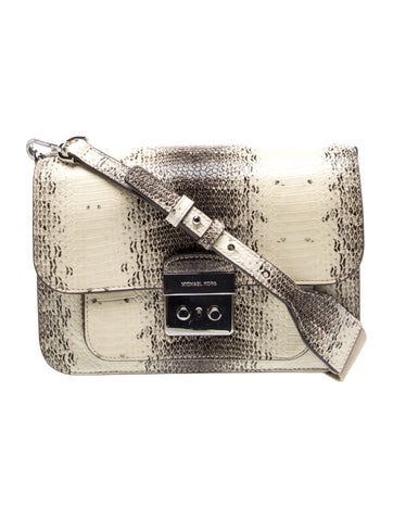 Embossed Leather Shoulder Bag