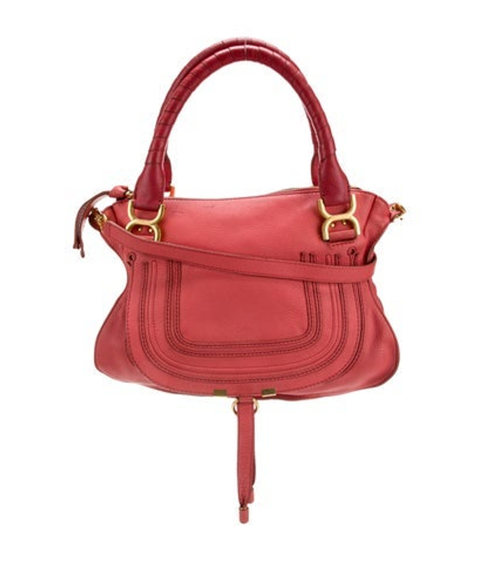 Chloe Leather Marcie Satchel Bag Medium