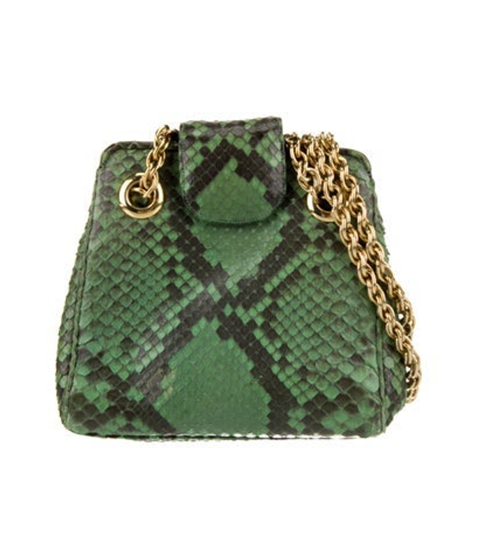Judith Leiber Leiber Snakeskin Bucket Bag