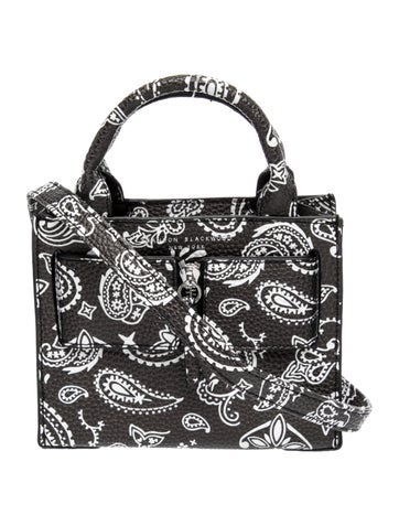 Brandon Blackwood Leather Top Handle Bag