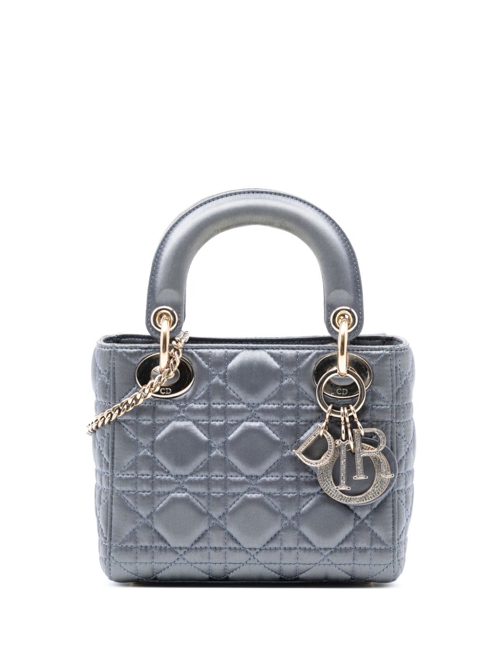 2019 Mini Satin Cannage Swarovski Crystal Lady Dior satchel