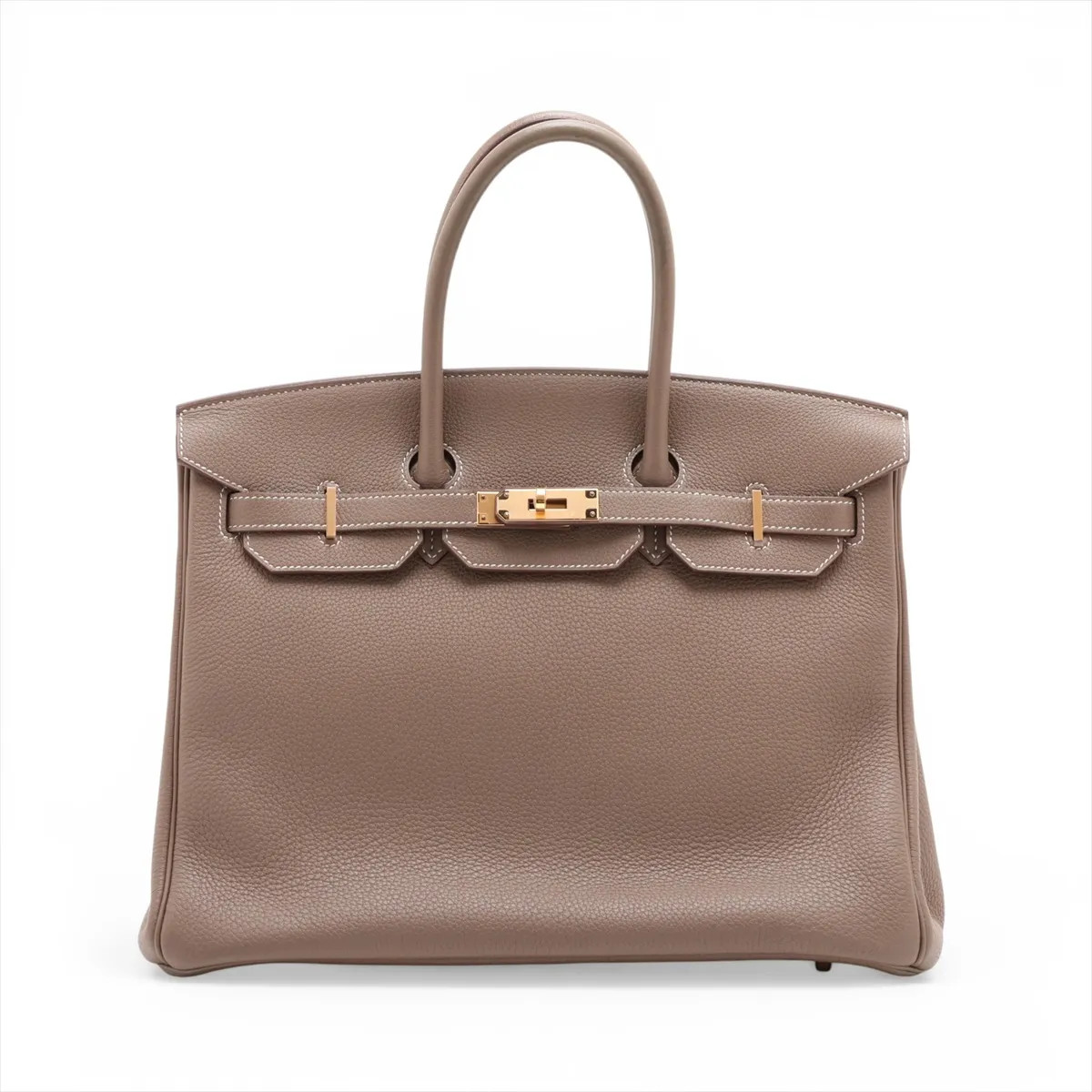 Hermès Birkin 35 Le Tournay Togo Etoupe Silver Metal Fittings