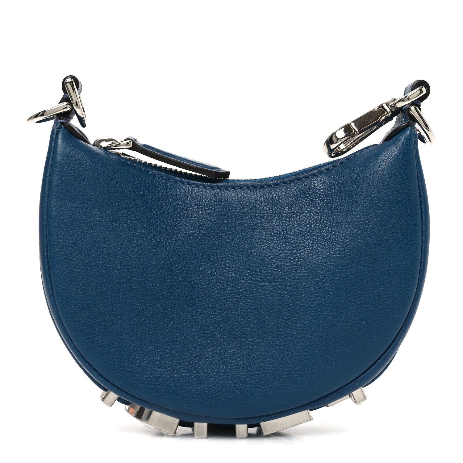 Fendi Fendi Vitello Grace Matte Nano Fendigraphy Hobo Charm Mirto
