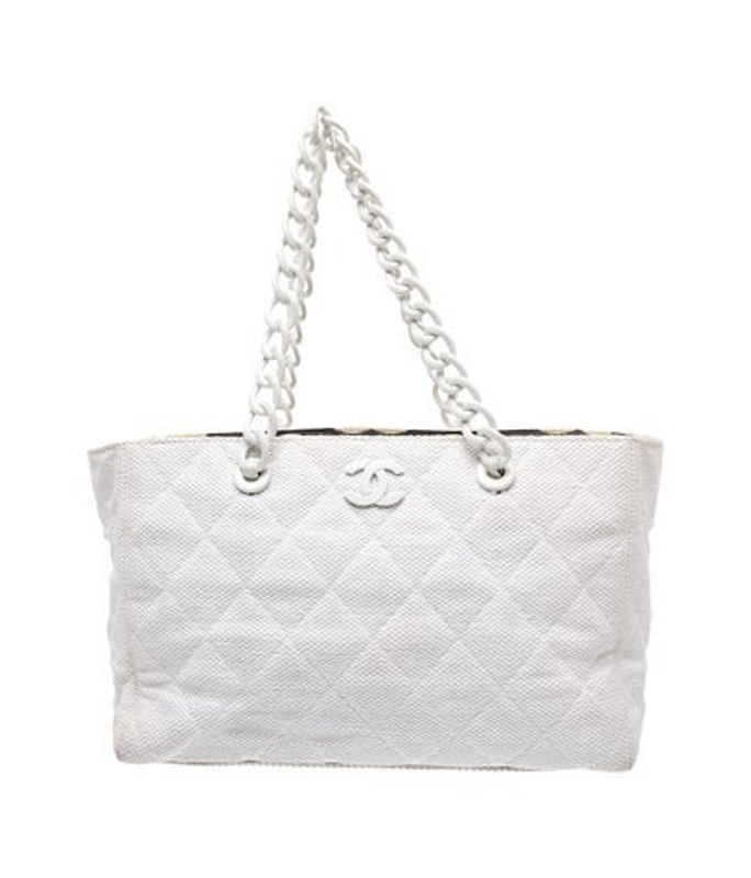 Chanel Raffia Cc Tote