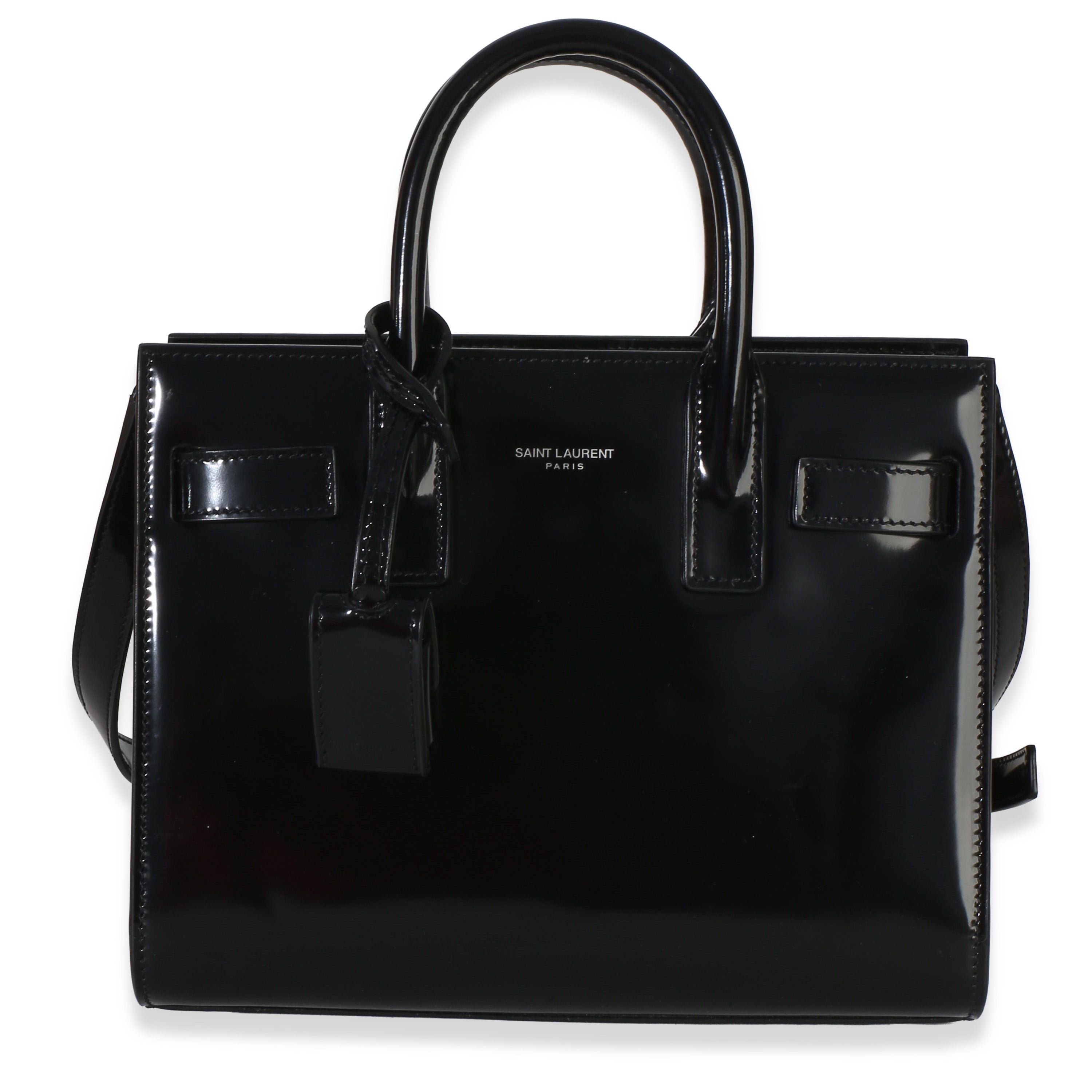 Black Patent Nano Sac Du Jour