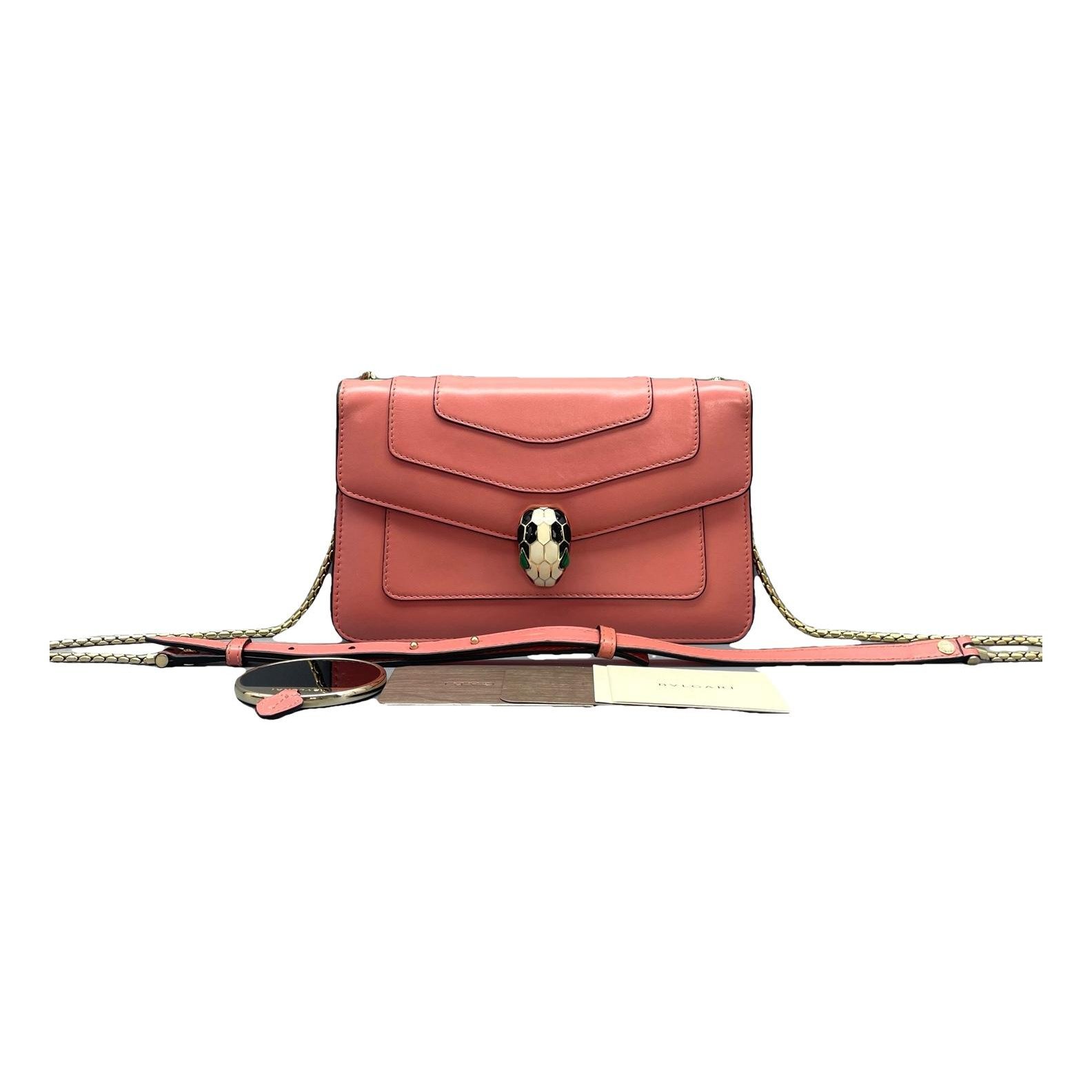 Serpenti leather handbag
