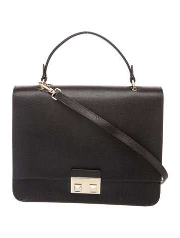 Leather Top Handle Bag w/ Tags