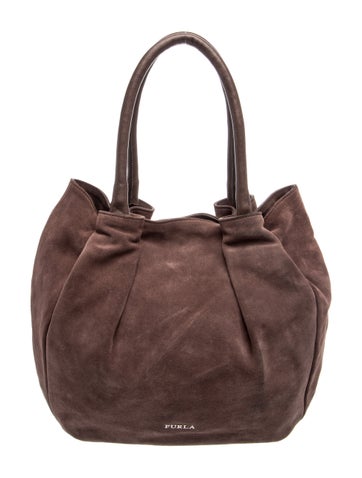 Furla Suede Shoulder Bag