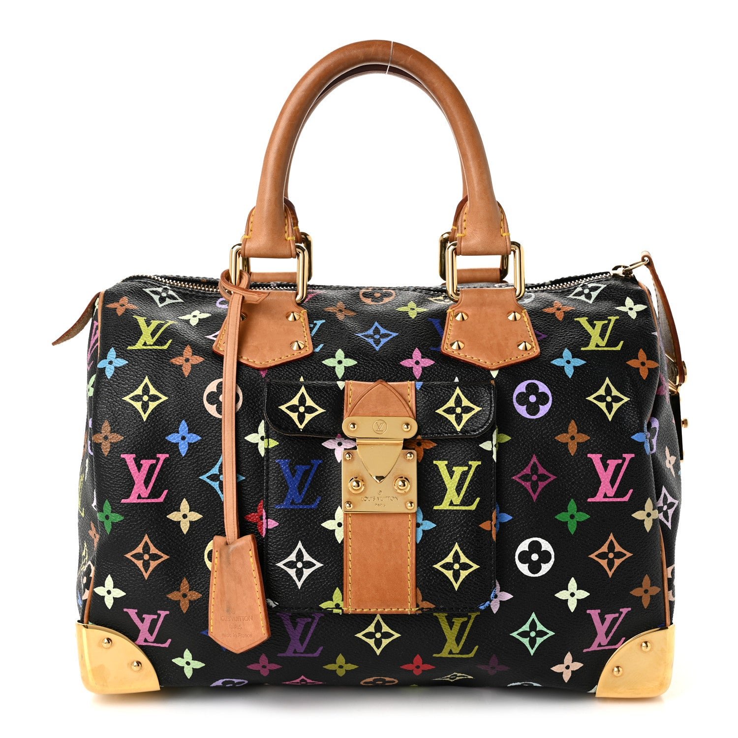 Louis Vuitton Monogram Multicolor Speedy 30 Black