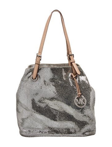 Embossed Leather Shoulder Bag