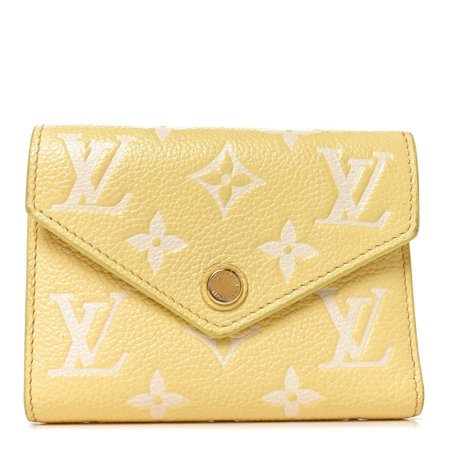 Louis Vuitton Empreinte Monogram Victorine Wallet Lemon Curd