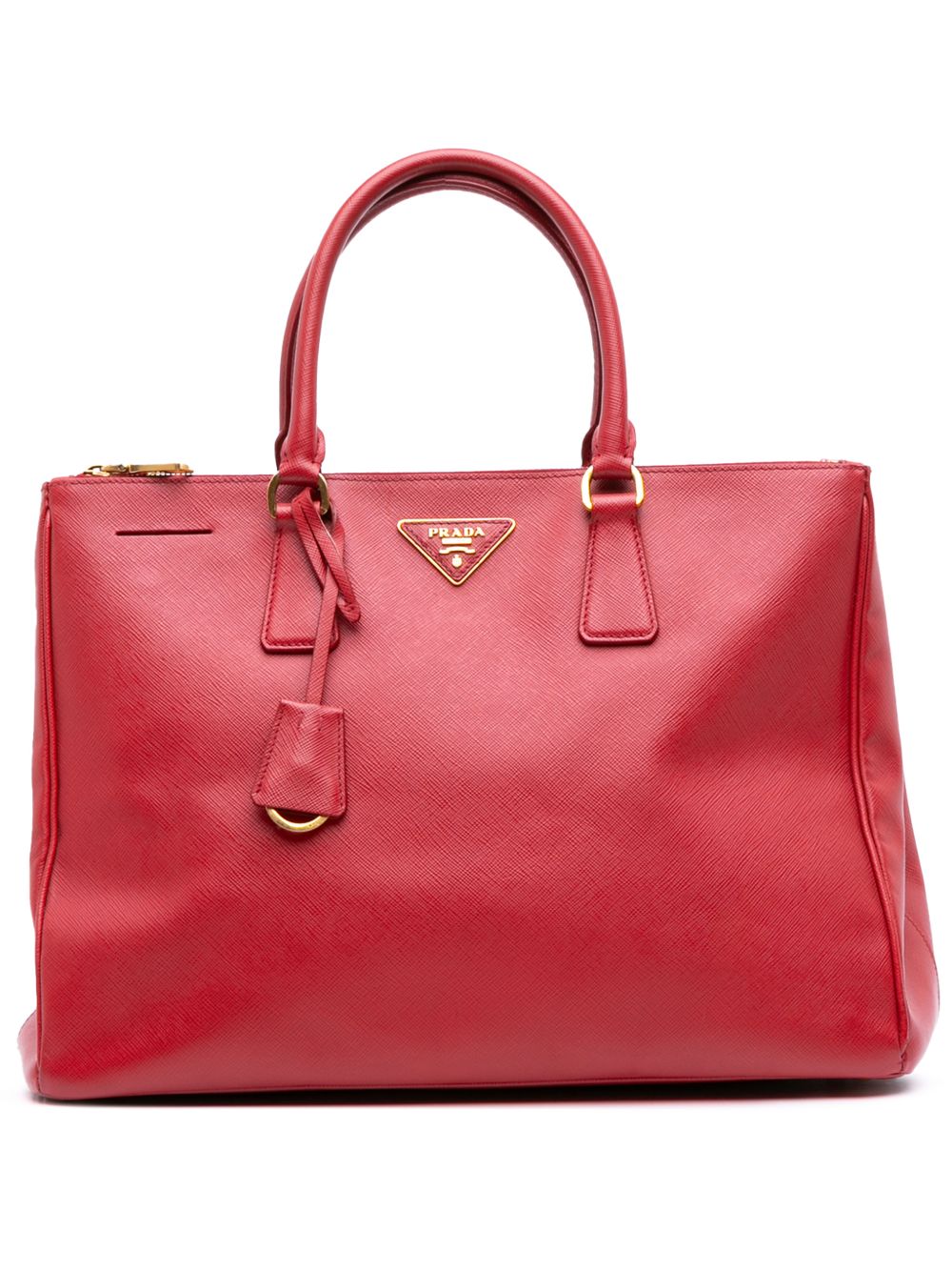 Prada 2010-2025 Large Saffiano Lux Galleria Double Zip satchel