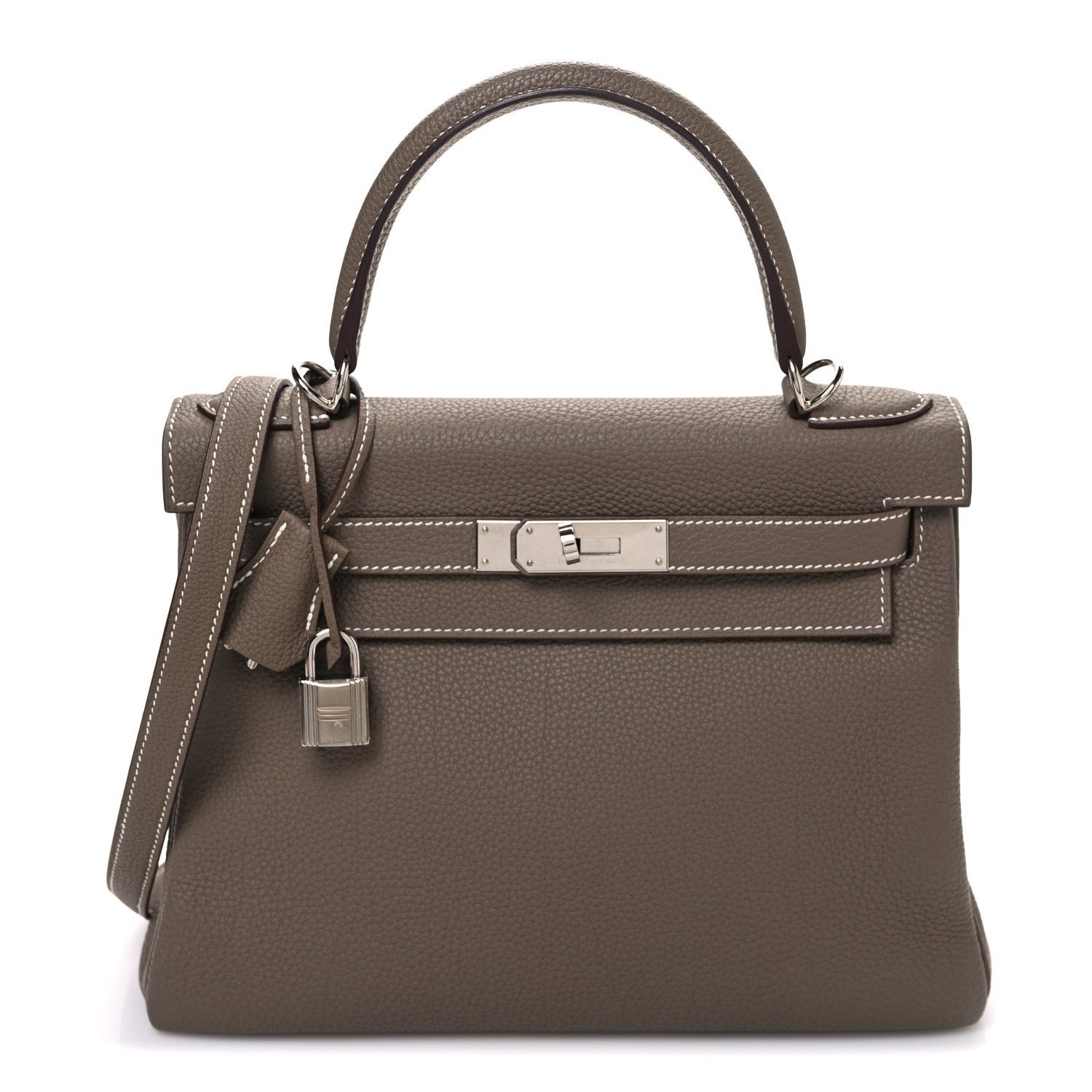 Hermes Hermes Togo Kelly Retourne 28 Etoupe