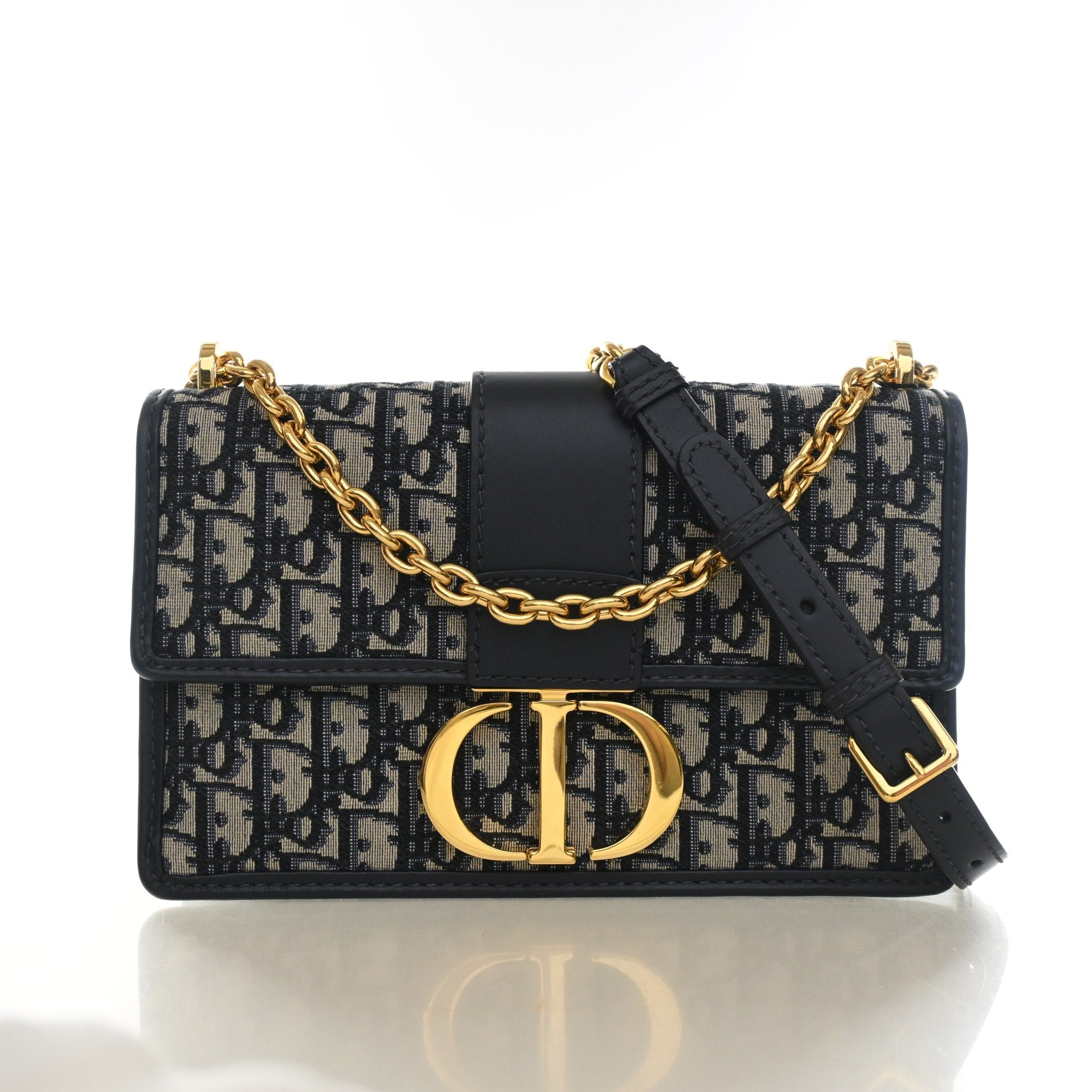 Christian Dior Medium Oblique 30 Montgaine Flap Chain Bag