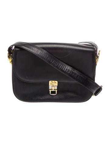 Leather Horse Carriage Flap Bag Vintage