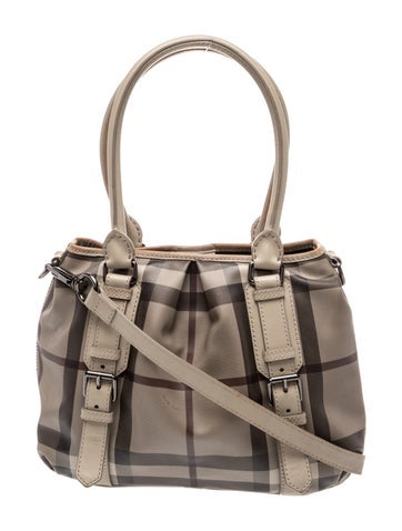 Smoked Check Top Handle Bag Medium
