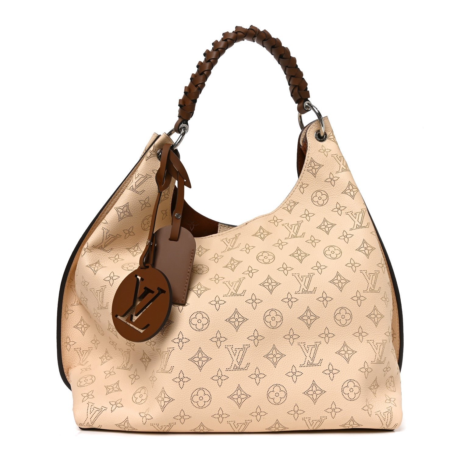 Louis Vuitton Mahina Carmel Hobo Creme