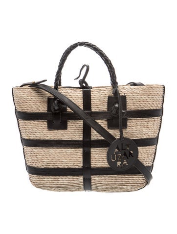 Straw Top Handle Bag