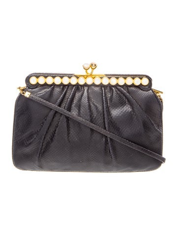 Judith Leiber Leather Clutch